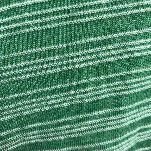 Soft Surroundings green and white striped tunic sweater size 3X - Picture 13 of 14